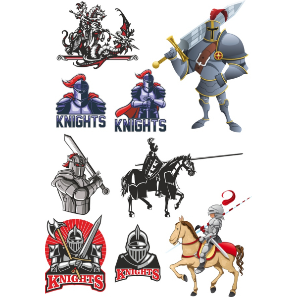 Knights Vektor Clipart Bundle - Premium SVG & PNG Illustrationer Knights Vektor Clipart Bundle - Premium SVG & PNG Illustrationer