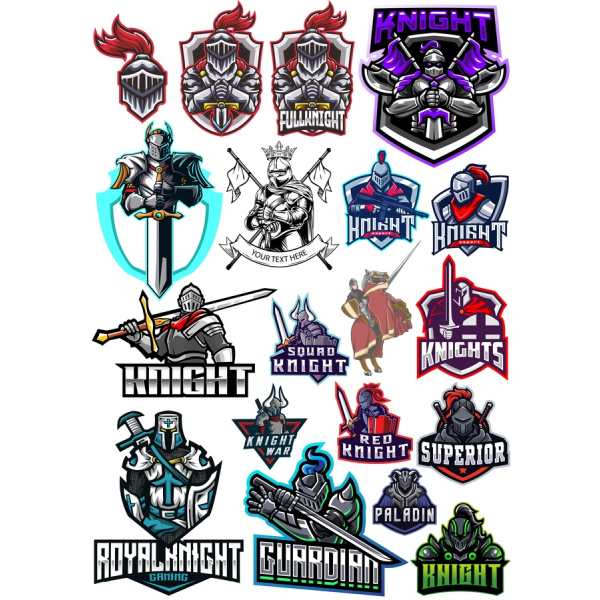 Knight Vector Collection for Creative Designs