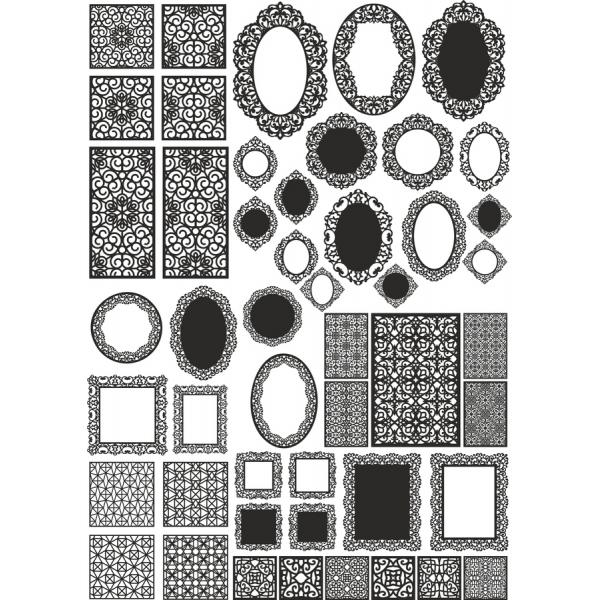 Dantelă Vector Clipart Bundle - Complicate SVG & PNG Modele Dantelă Vector Clipart Bundle - Complicate SVG & PNG Modele