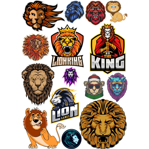 Lion Vector Illustrations Bundle Lion Vector Illustrations Bundle