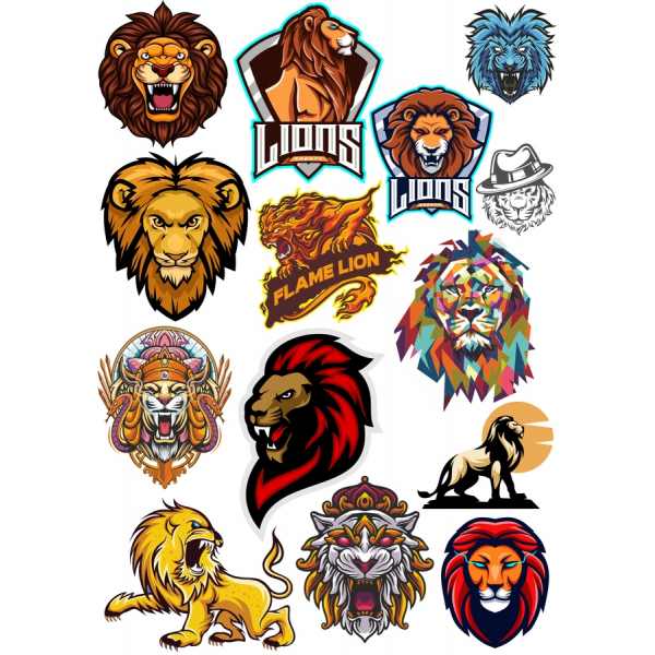 Lion Vektor Clipart Bundle - SVG & PNG Lion Vektor Clipart Bundle - SVG & PNG