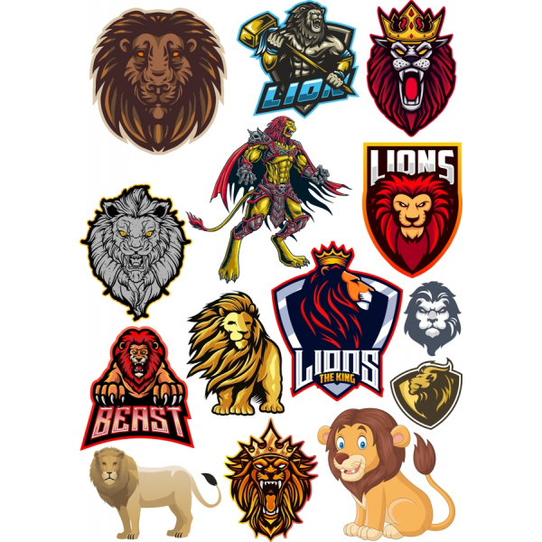 Leone Vettoriale Clipart Bundle Premium SVG & PNG Illustrazioni Leone Vettoriale Clipart Bundle Premium SVG & PNG Illustrazioni