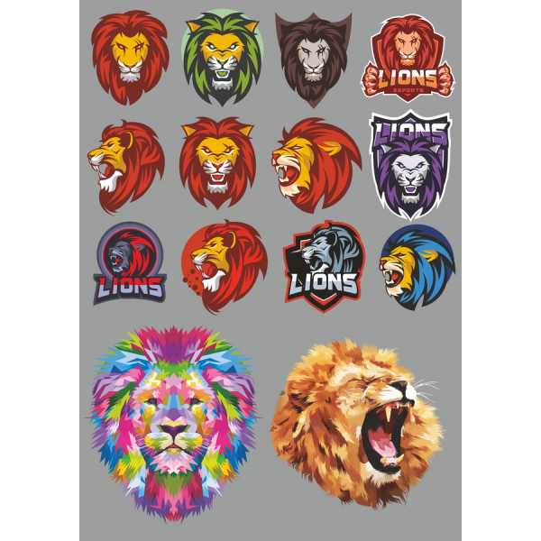 สิงโตเว็กเตอ Clipart สวมเสื้อกันหนาวได้-16 ยูนิคออกแบบ สิงโตเว็กเตอ Clipart สวมเสื้อกันหนาวได้-16 ยูนิคออกแบบ