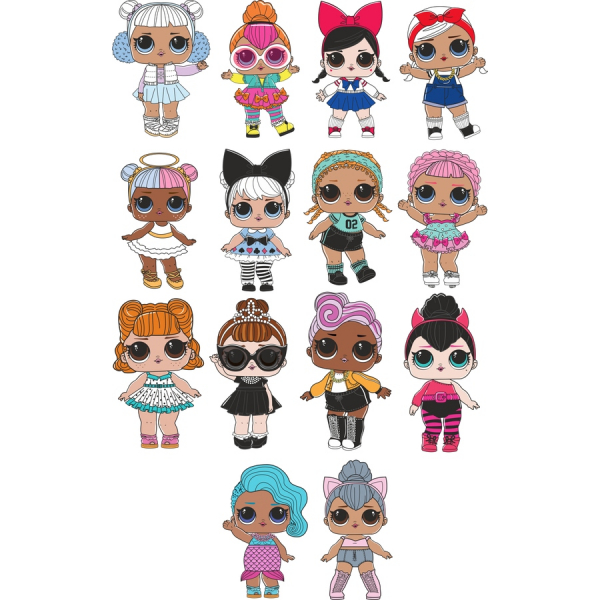Stylish Doll Vector Illustrations Bundle Stylish Doll Vector Illustrations Bundle