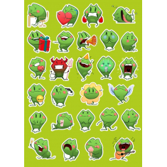 Frog এক্সপ্রেশন বান্ডিল - 32 অনন্য