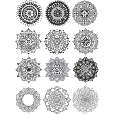 ቅድሚያ Clipart ክምችት - 12 ሰዎች