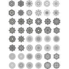 Mandalas Clipart በንድል - ሰዎች