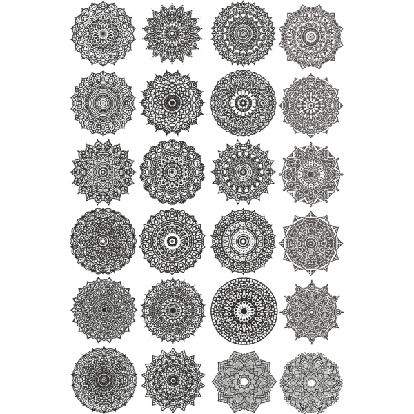 Intricate Mandala Clipart เว็กเตอสวมเสื้อกันหนาวได้ Intricate Mandala Clipart เว็กเตอสวมเสื้อกันหนาวได้