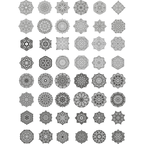 Mandala Clipart Koleksiyonu - 60 Benzersiz SVG ve PNG Tasarımı Mandala Clipart Koleksiyonu - 60 Benzersiz SVG ve PNG Tasarımı