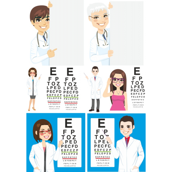 Eye Care Vektor Illustrationer Bundt Eye Care Vektor Illustrationer Bundt