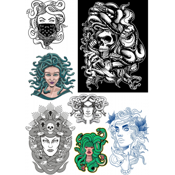 Medusa Vector Clipart Bundle - Premium Illustrations