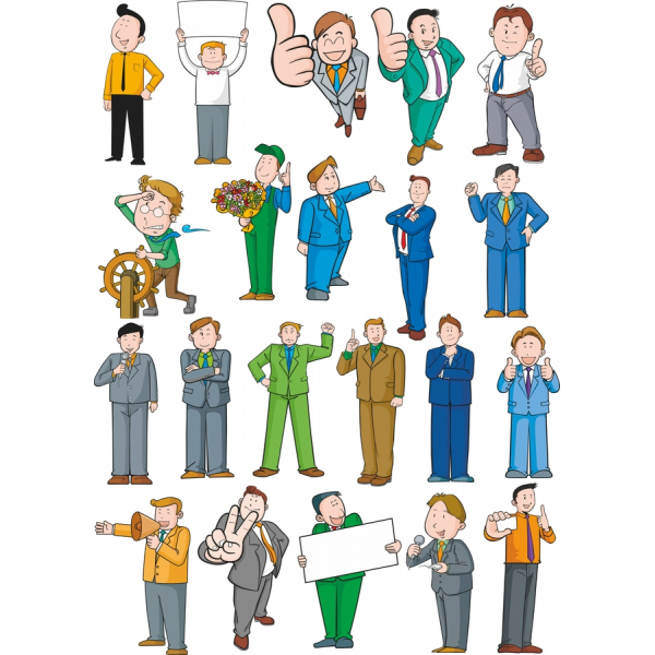 Vektor Illustrationer Forretning Tegn