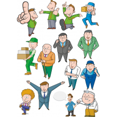 Vibrant ตัวละคร Clipart งคลังสื่อ