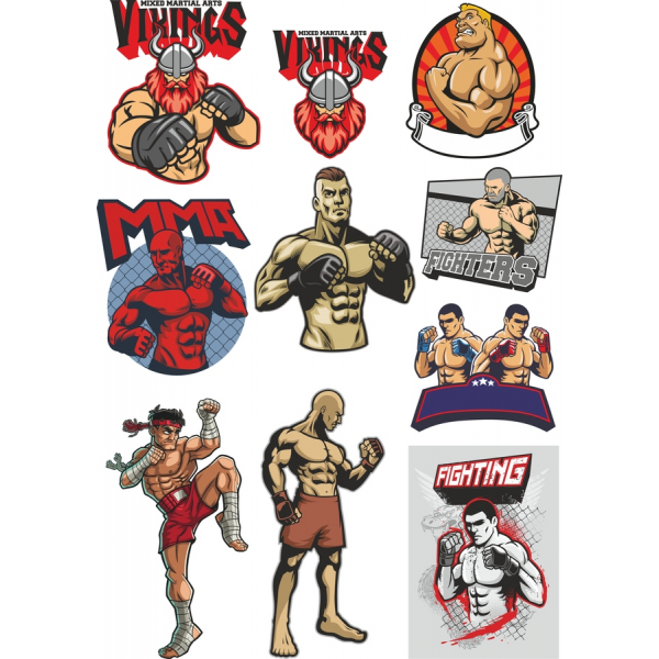 Mixed Martial Arts Vector Clipart Bundle