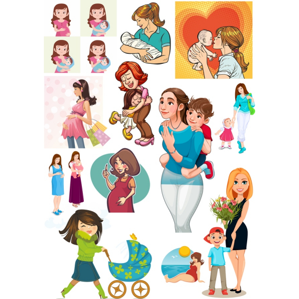 A családi Élet Vektor Clipart Szett - SVG & PNG Illusztrációk A családi Élet Vektor Clipart Szett - SVG & PNG Illusztrációk