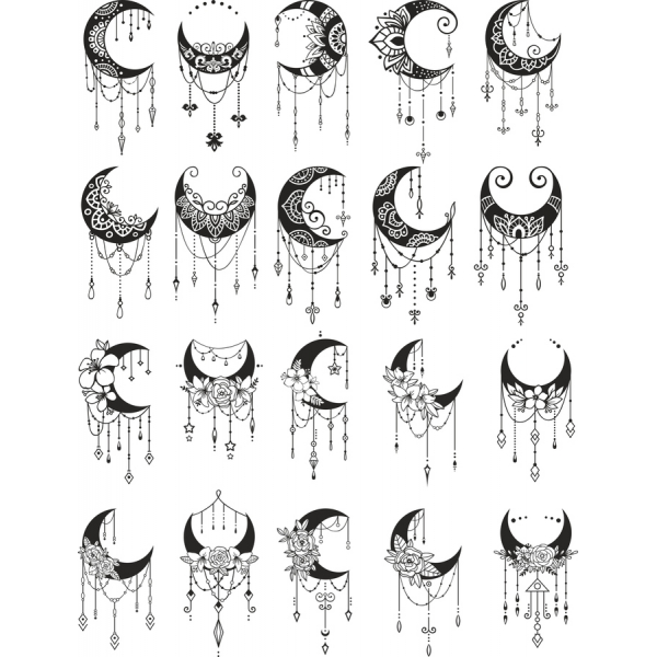 Moon-مضمون وکتور کلیپ آرت, بسته نرم افزاری, Moon-مضمون وکتور کلیپ آرت, بسته نرم افزاری,