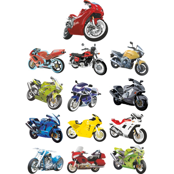 Motorrad-Vektor-Illustrationen-Bundle - Dynamic-Clipart für Ihre Projekte Motorrad-Vektor-Illustrationen-Bundle - Dynamic-Clipart für Ihre Projekte
