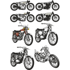 Vintage Collezione Di Moto