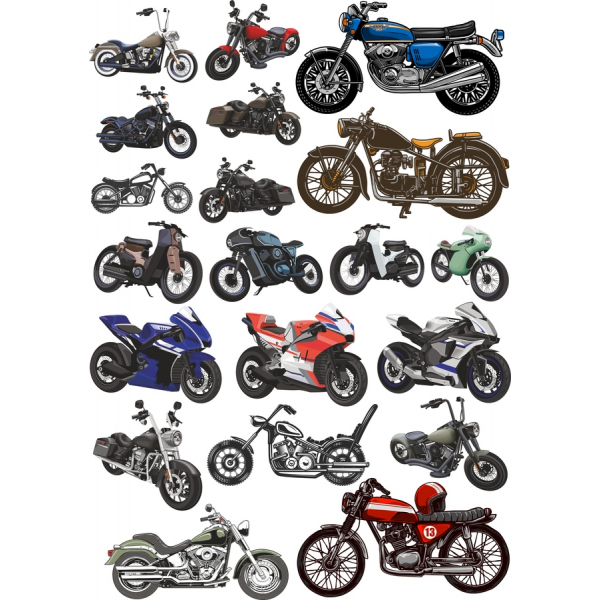 Motorcykel Vektor Clipart Bundle - Høj Kvalitet SVG-og PNG-Illustrationer Motorcykel Vektor Clipart Bundle - Høj Kvalitet SVG-og PNG-Illustrationer