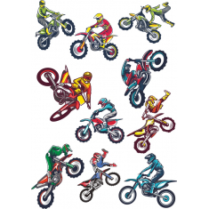 Motocross مجموعه - پویا موتور سیکلت شیرین کاری