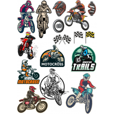 Motocross مجموعه - کیفیت بالا