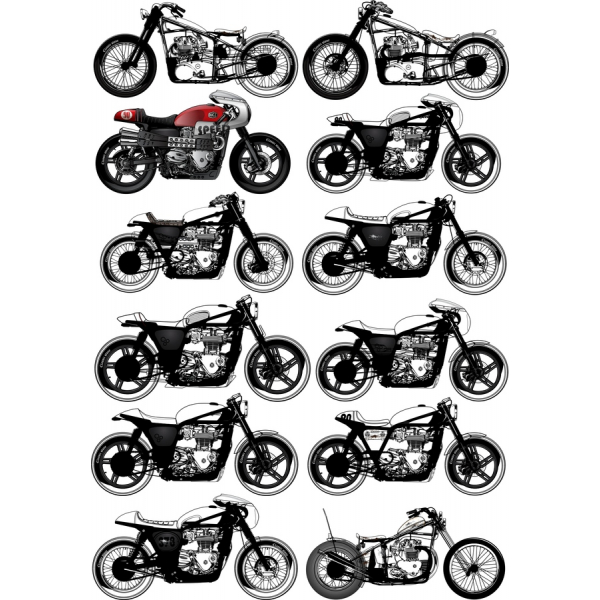 Motocykl Vektor Klipart Bundle - Vysoce Kvalitní SVG A PNG Ilustrace Motocykl Vektor Klipart Bundle - Vysoce Kvalitní SVG A PNG Ilustrace