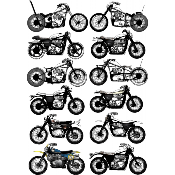 Motorrad-Vektor-Clipart-Bundle - SVG & PNG-Abbildungen Motorrad-Vektor-Clipart-Bundle - SVG & PNG-Abbildungen