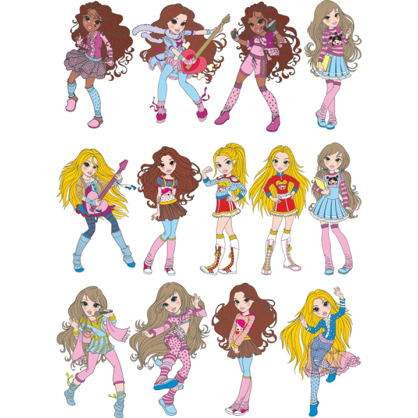 Stylish Vector Clipart Set of Trendy Girls - Scalable SVG & PNG Collection Stylish Vector Clipart Set of Trendy Girls - Scalable SVG & PNG Collection