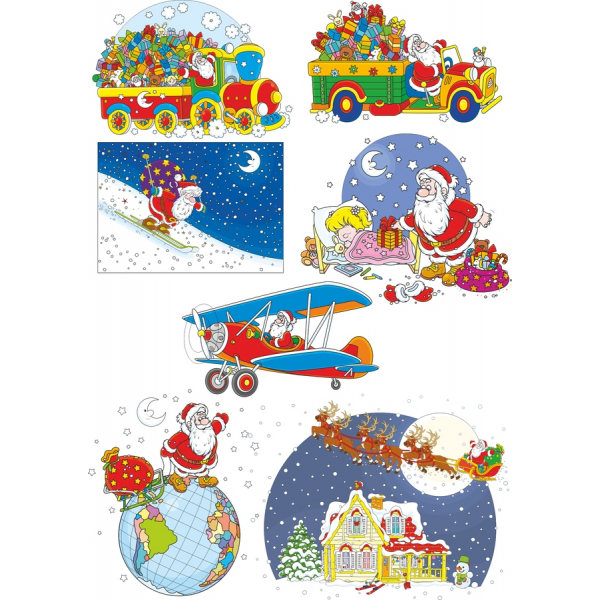 Festive Santa Vector Clipart Set - Holiday Joy in Every Illustration Festive Santa Vector Clipart Set - Holiday Joy in Every Illustration