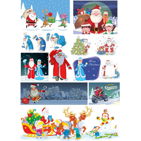 Weihnachten-Vektor-Clipart-Set: Holiday Illustrationen für Festliche Projekte Weihnachten-Vektor-Clipart-Set: Holiday Illustrationen für Festliche Projekte