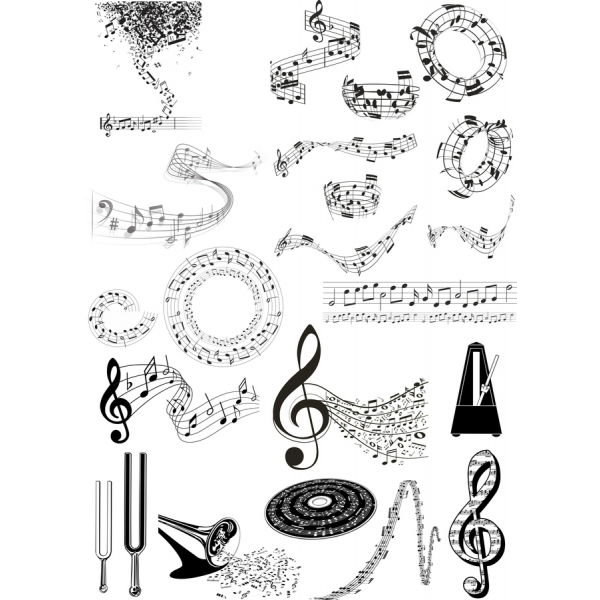 Hudba Vektorové obrázky Clipart Set - 20 Elegantné Ilustrácie pre Všetky Vaše Hudobné Potreby Hudba Vektorové obrázky Clipart Set - 20 Elegantné Ilustrácie pre Všetky Vaše Hudobné Potreby
