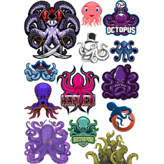 Set Octopus - 12 Unikal