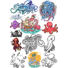 Set "Octopus": Kreativ Dəniz İncəsənət