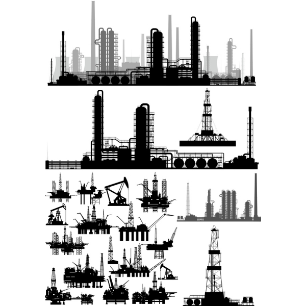 Industriële Vector Illustraties Bundel - Hoge Kwaliteit Van De Clipart-Verzameling Industriële Vector Illustraties Bundel - Hoge Kwaliteit Van De Clipart-Verzameling