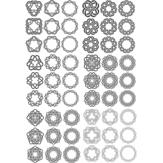 ผูกรูปแบบการจัดวางแบบเรียบร้อยสวยงาม Cliparts สวมเสื้อกันหนาวได้