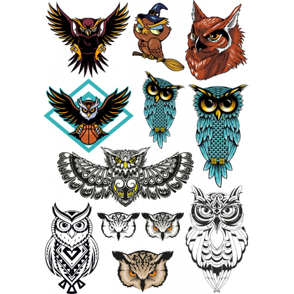 Bufnita Vector Clipart Bundle - O Colecție Unică de Ilustrații Bufnita Vector Clipart Bundle - O Colecție Unică de Ilustrații