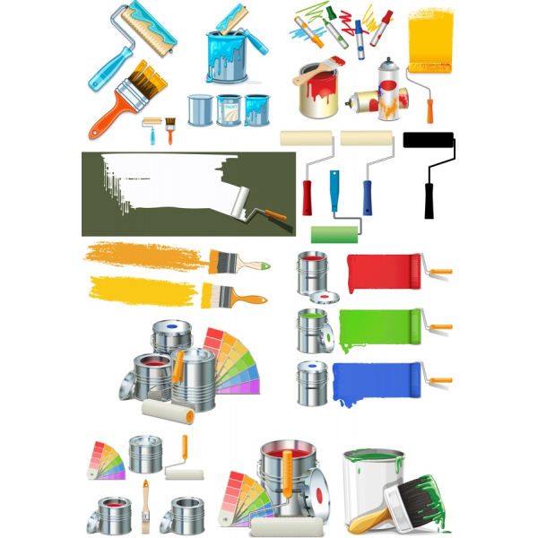 Clipart-Bundle: Maleri Essentials - SVG & PNG-Filer Clipart-Bundle: Maleri Essentials - SVG & PNG-Filer