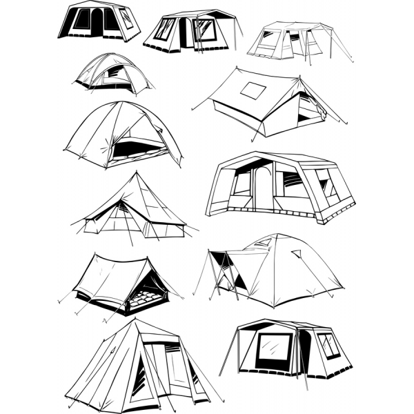 Barraca de Camping de Clipart de Vetor Set - Alta-Qualidade SVG & PNG Ilustrações Barraca de Camping de Clipart de Vetor Set - Alta-Qualidade SVG & PNG Ilustrações
