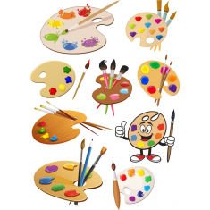 Vibrant ศิลปินของจานสีชุดสะสม