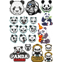 Panda Clipart Bundle