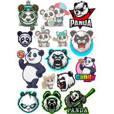Panda Set: Adorable & Fierce