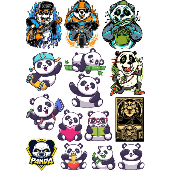 Panda Clipart Bundle - Adorable Panda Vector Illustrations Panda Clipart Bundle - Adorable Panda Vector Illustrations