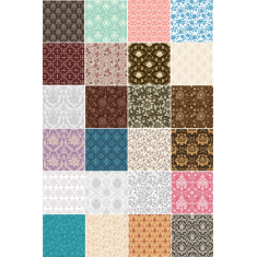 Vintage Floral Patterns Set