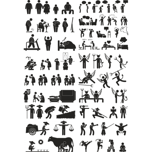 Vie De Tous Les Jours Clipart Set - Polyvalent Des Illustrations Vectorielles Vie De Tous Les Jours Clipart Set - Polyvalent Des Illustrations Vectorielles