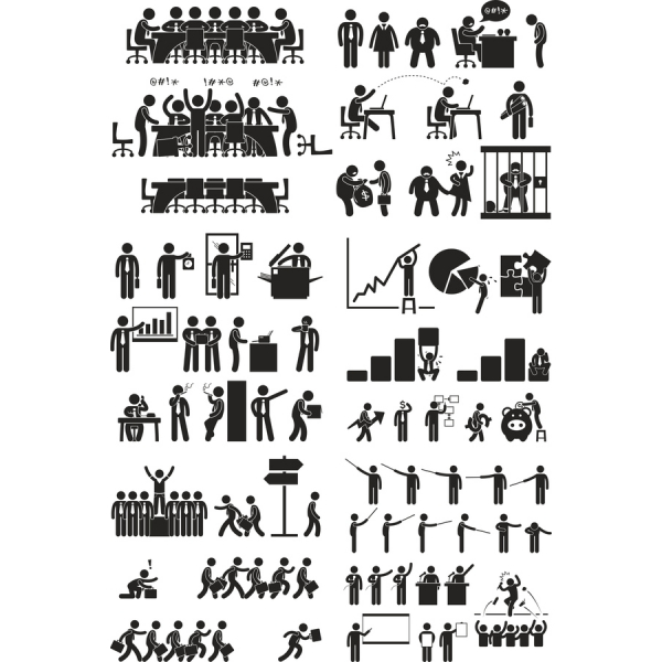 Professionelle Vektor-Clipart-Bundle für Unternehmen Professionelle Vektor-Clipart-Bundle für Unternehmen