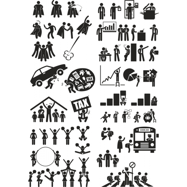 Alsidig Vektor Clipart Bundle - SVG & PNG Illustrationer Alsidig Vektor Clipart Bundle - SVG & PNG Illustrationer