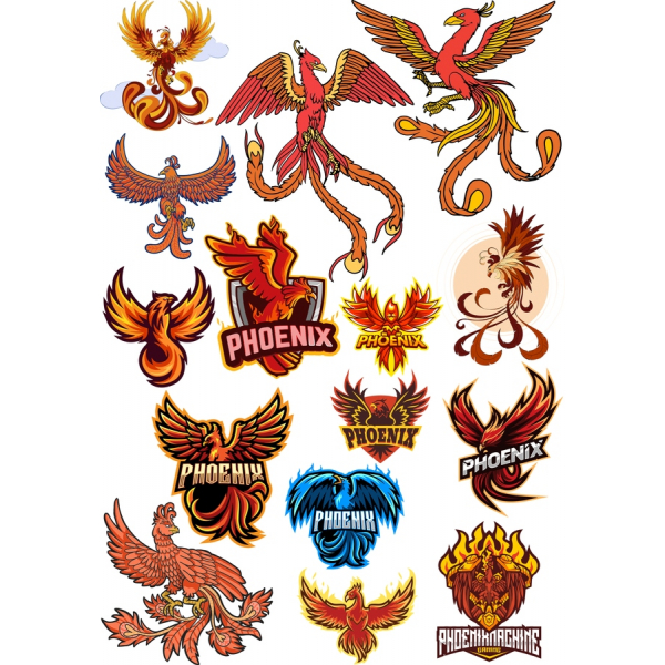 Phoenix Vecteur Clipart Bundle - Premium SVG & PNG Illustrations Phoenix Vecteur Clipart Bundle - Premium SVG & PNG Illustrations