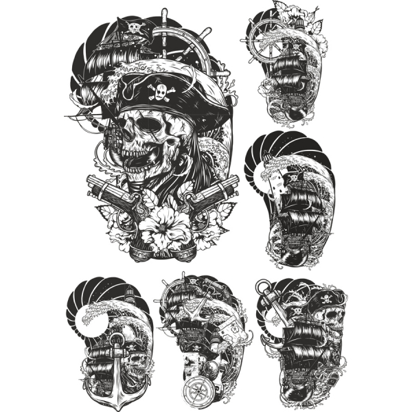 Piracki wektor clipart Bundle - idealny dla kreatywnych projektów! Piracki wektor clipart Bundle - idealny dla kreatywnych projektów!