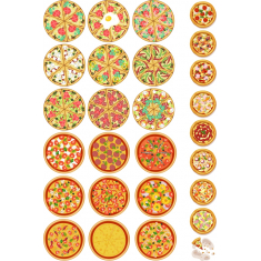 البيتزا Clipart Collection - نابضة بالحياة