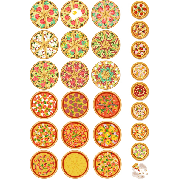 Pizza Clipart Collection - Delightful Vector Illustrations Pizza Clipart Collection - Delightful Vector Illustrations